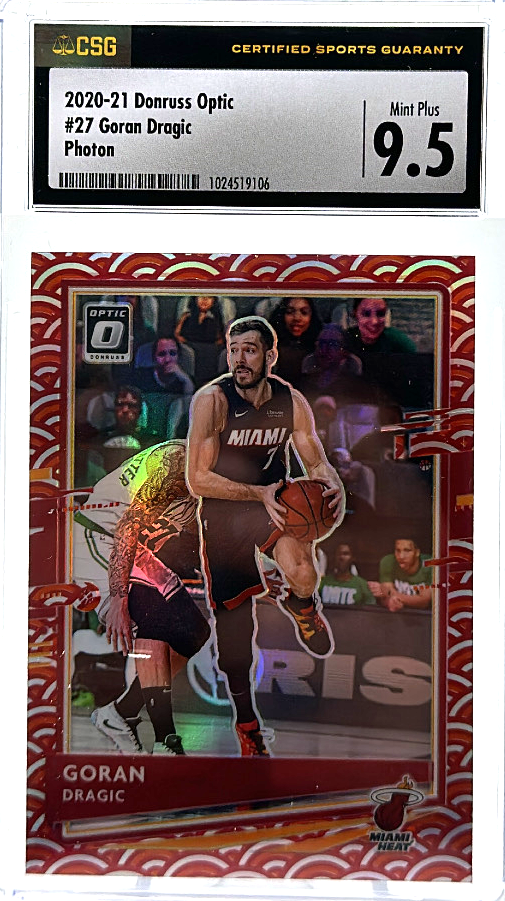 2020-21 Panini Donruss Optic - Goran Dragic 27 - Photon - CSG CGC 9.5