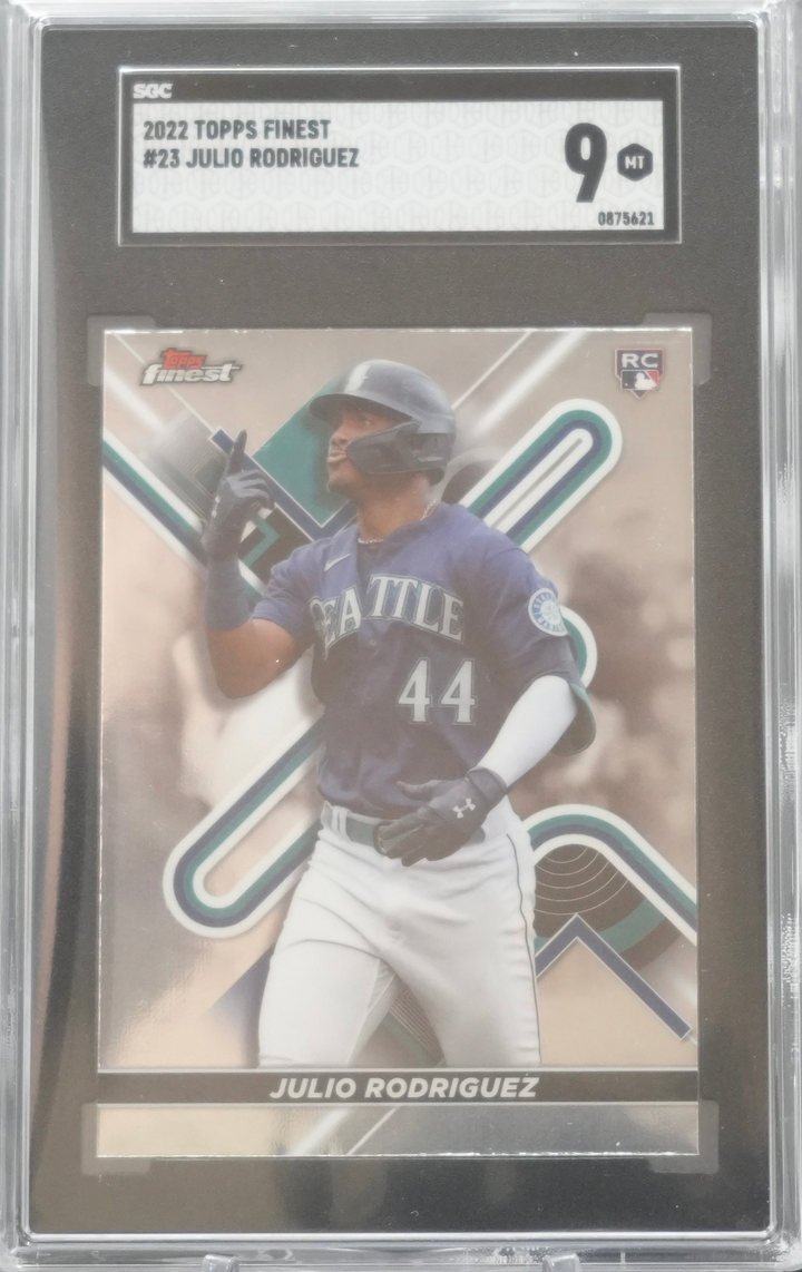 2022 Topps finest - Julio Rodriguez 23 - SGC 9