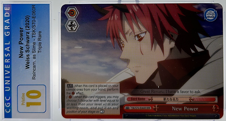 New Power TSK/S70-E060R RRR - Weiss Schwarz - CGC 10