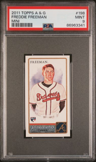 2011 Topps Allen & Ginter - Freddie Freeman 198 - Mini - PSA 9