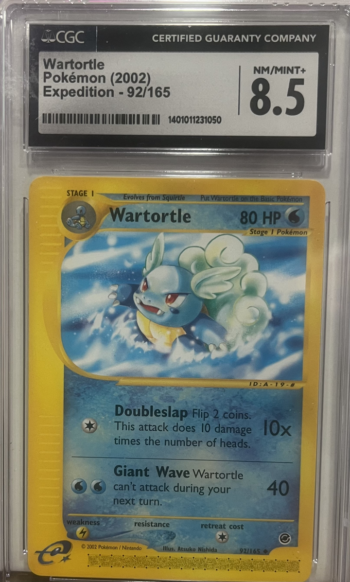 Wartortle - Expedition - 2002 Pokemon - CGC 8.5