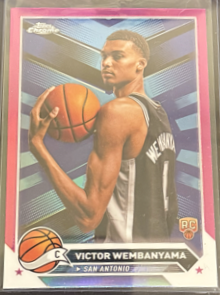 2024 Topps Chrome - Victor Wembanyama 1 - Pink Refractor