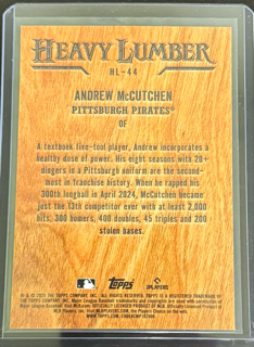 2025 Topps Baseball Series 2 - Andrew McCutchen hl44 - Heavy Lumber