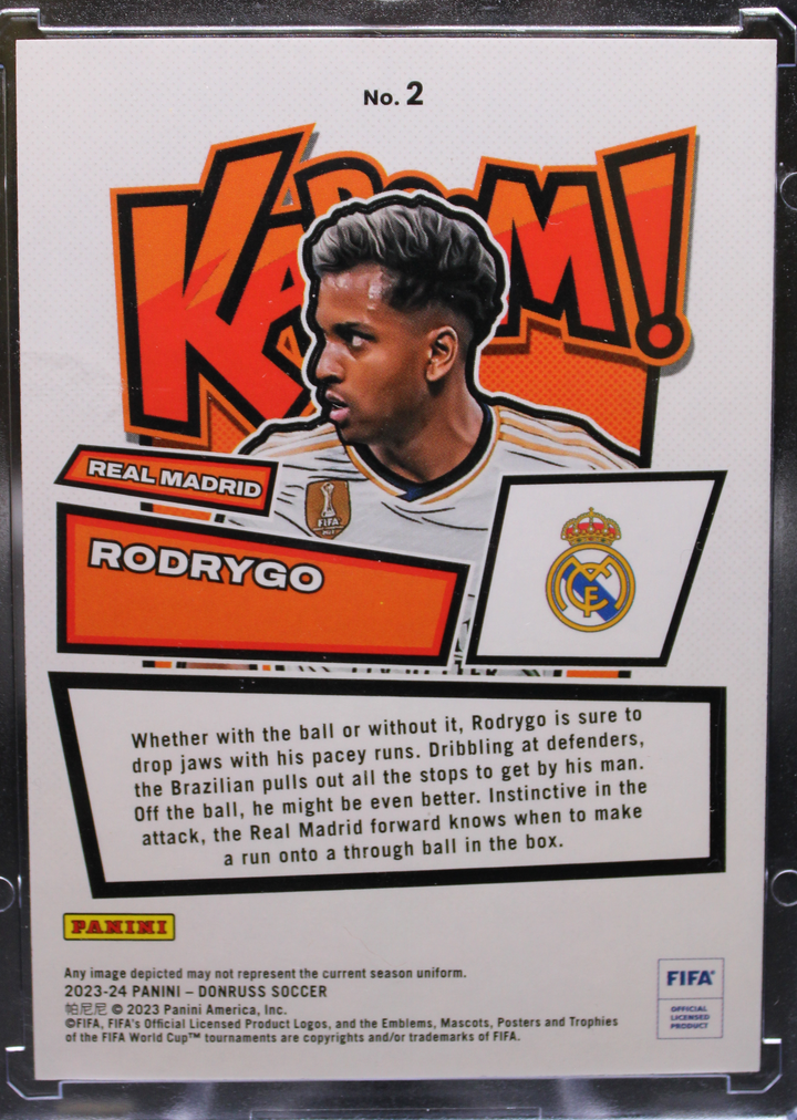 2023 Panini Donruss Soccer - Rodrygo 2 - Kaboom