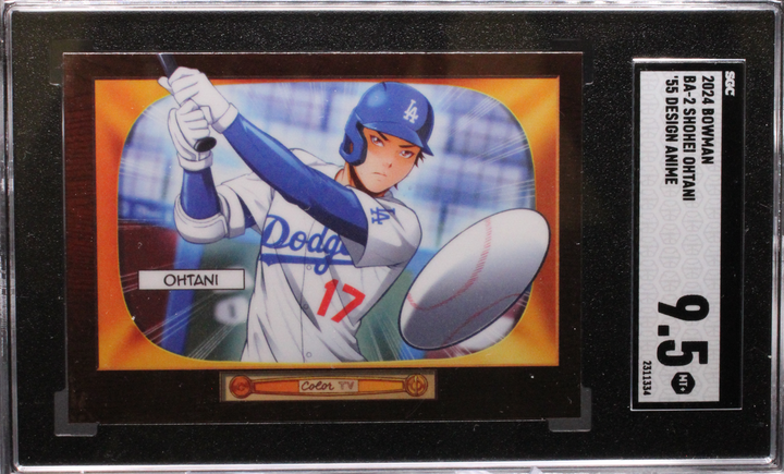 2024 Topps Bowman - Shohei Ohtani BA-2 - 55 Design Anime - SGC 9.5