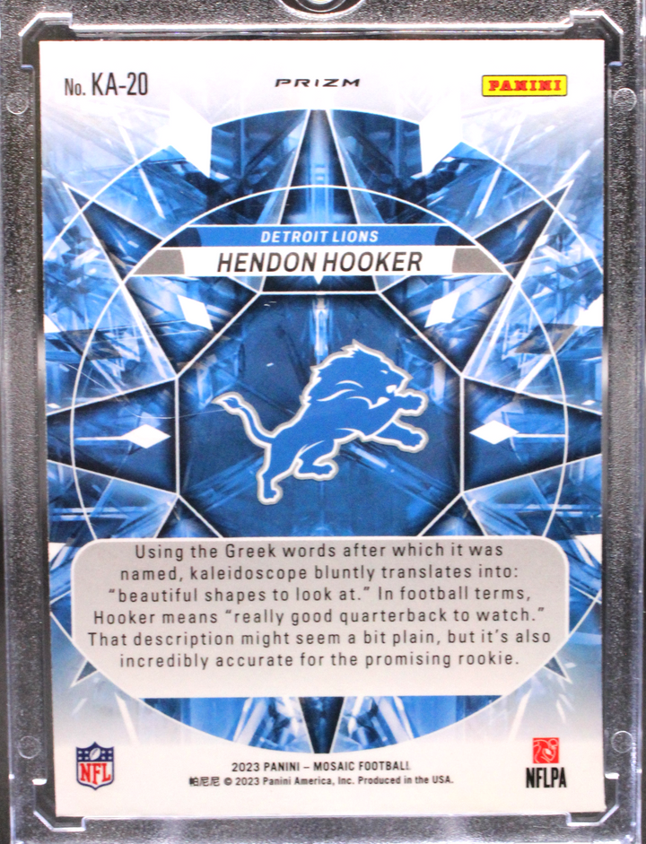 2023 Panini Mosaic Football - Hendon Hooker KA-20 - Kaleidoscope