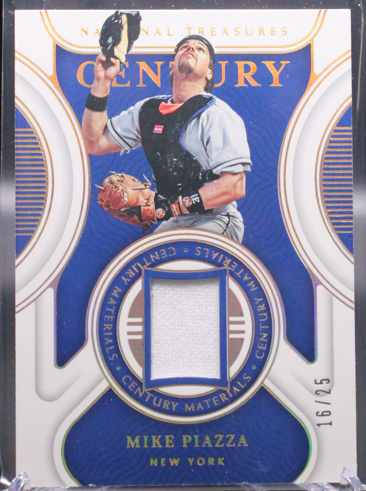 2022 Panini National Treasures Baseball - Mike Piazza CEM-MP - Century Materials /25