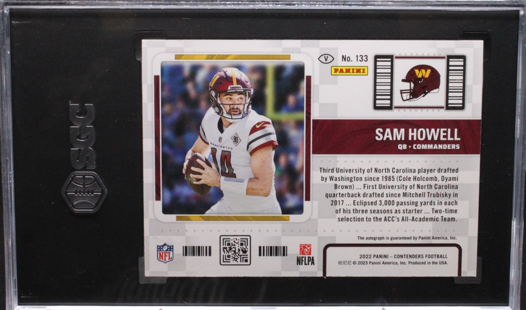 2022 Panini Contenders - Sam Howell 133 - Variation - SGC 9 / 10