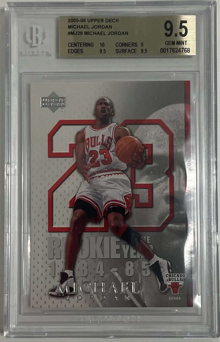 2005-06 Upper Deck - Michael Jordan MJ29 - Beckett 9.5