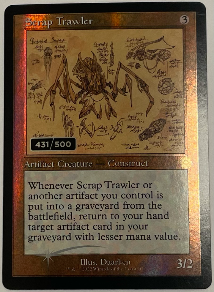 Scrap Trawler (Schematic) (Serial Numbered) - The Brothers' War: Retro Frame Artifacts (BRR)