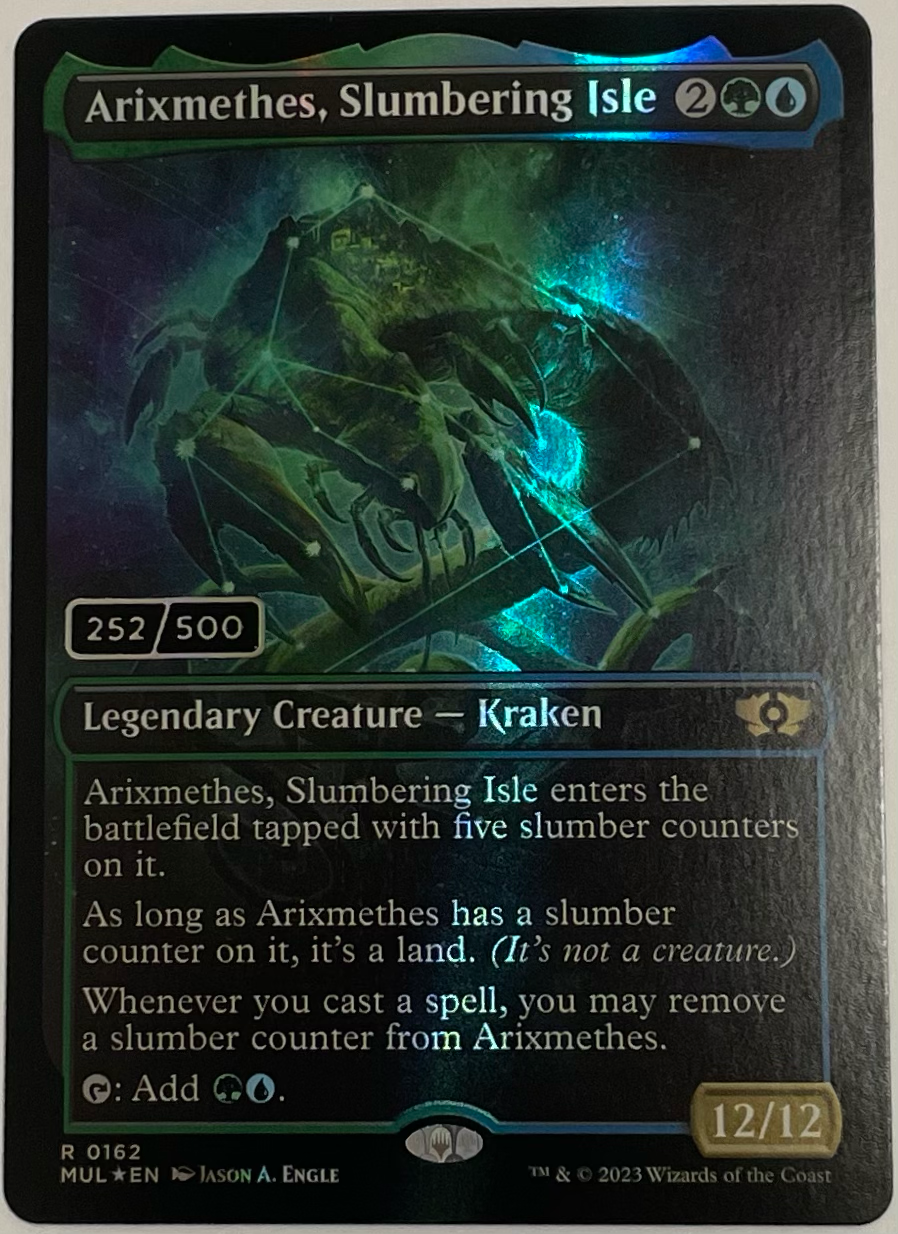Arixmethes, Slumbering Isle (Serial Numbered) - March of the Machine: Multiverse Legends (MUL)