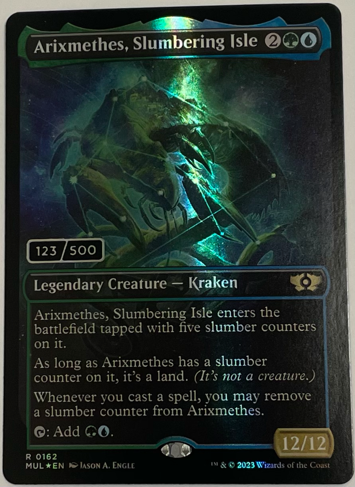 Arixmethes, Slumbering Isle (Serial Numbered) - March of the Machine: Multiverse Legends (MUL)