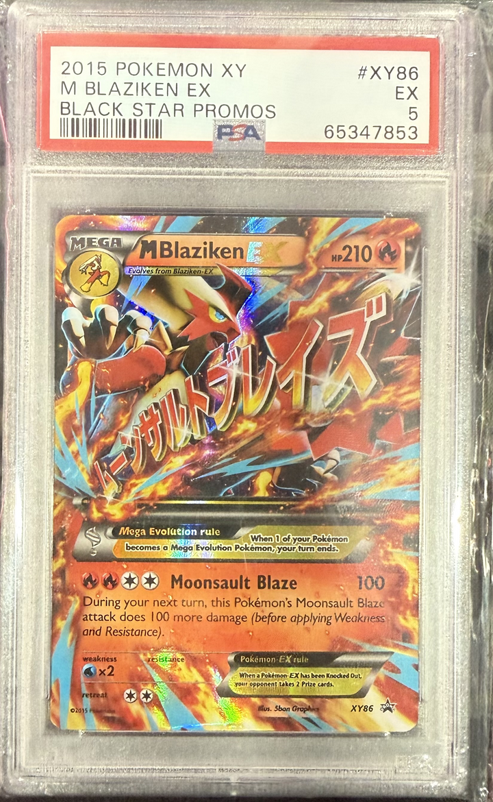 M Blaziken EX #XY86 Pokemon Promo - 2015 Pokemon XY - PSA 5