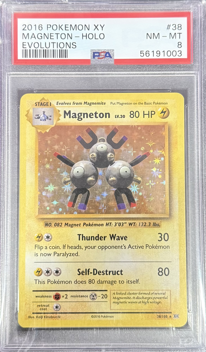 Magneton #38 XY Evolutions - 2016 Pokemon XY - PSA 8