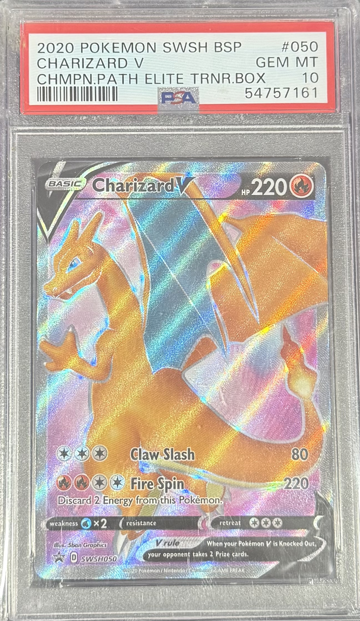 Charizard V #050 CHMPN.PATH ELITE TRNR.BOX - 2020 Pokemon SWSH BSP - PSA 10