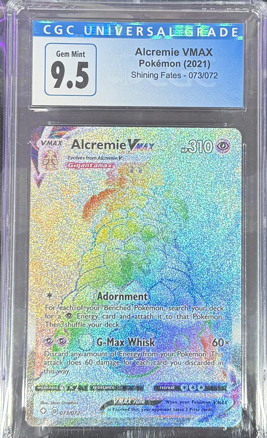 Alcremie VMAX - Pokemon (2021) - Shining Fates 073/072 - CGC 9.5