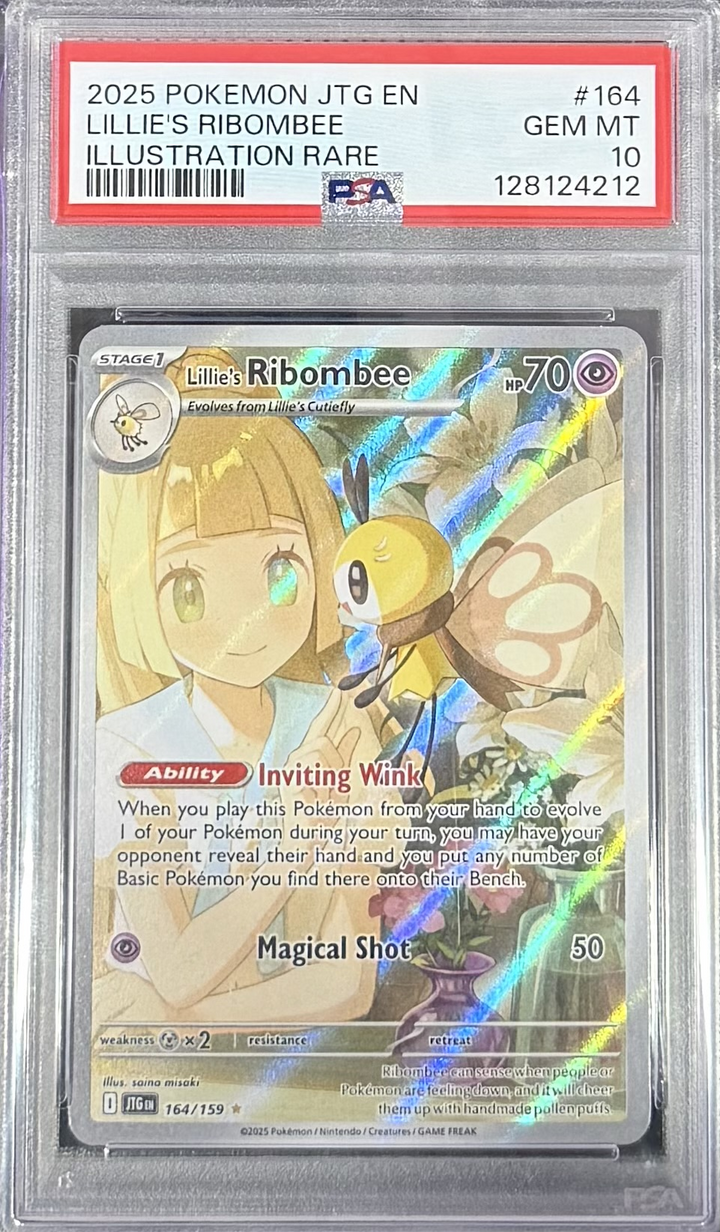Lillie's Ribombee - Illustration Rare - 2025 Pokemon Journey Together - PSA 10