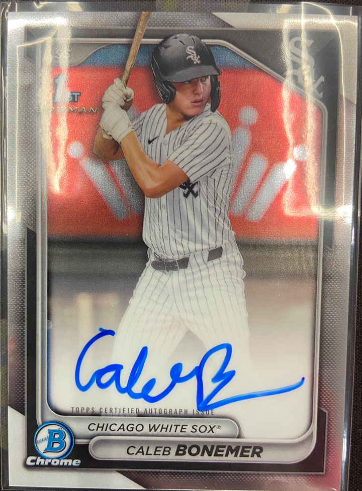 2024 Bowman Draft - Caleb Bonemer Chrome Auto 1st Prospect #CPA-CBO White Sox RC