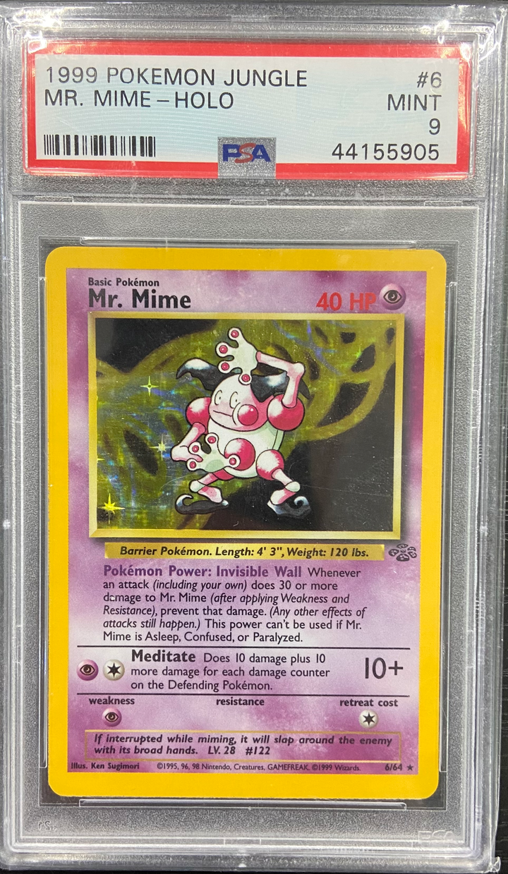 Mr. Mime (6) - Jungle (JU) - 1999 Pokemon - PSA 9