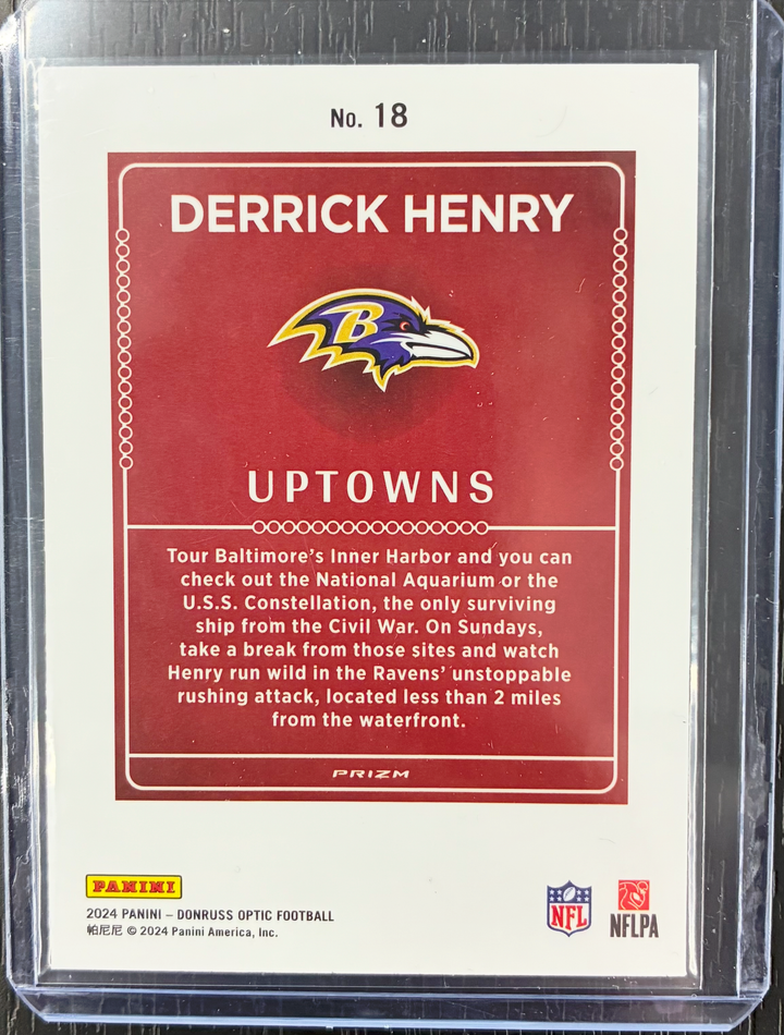 2024 Panini Donruss Optic Football Derrick Henry Uptowns Case Hit