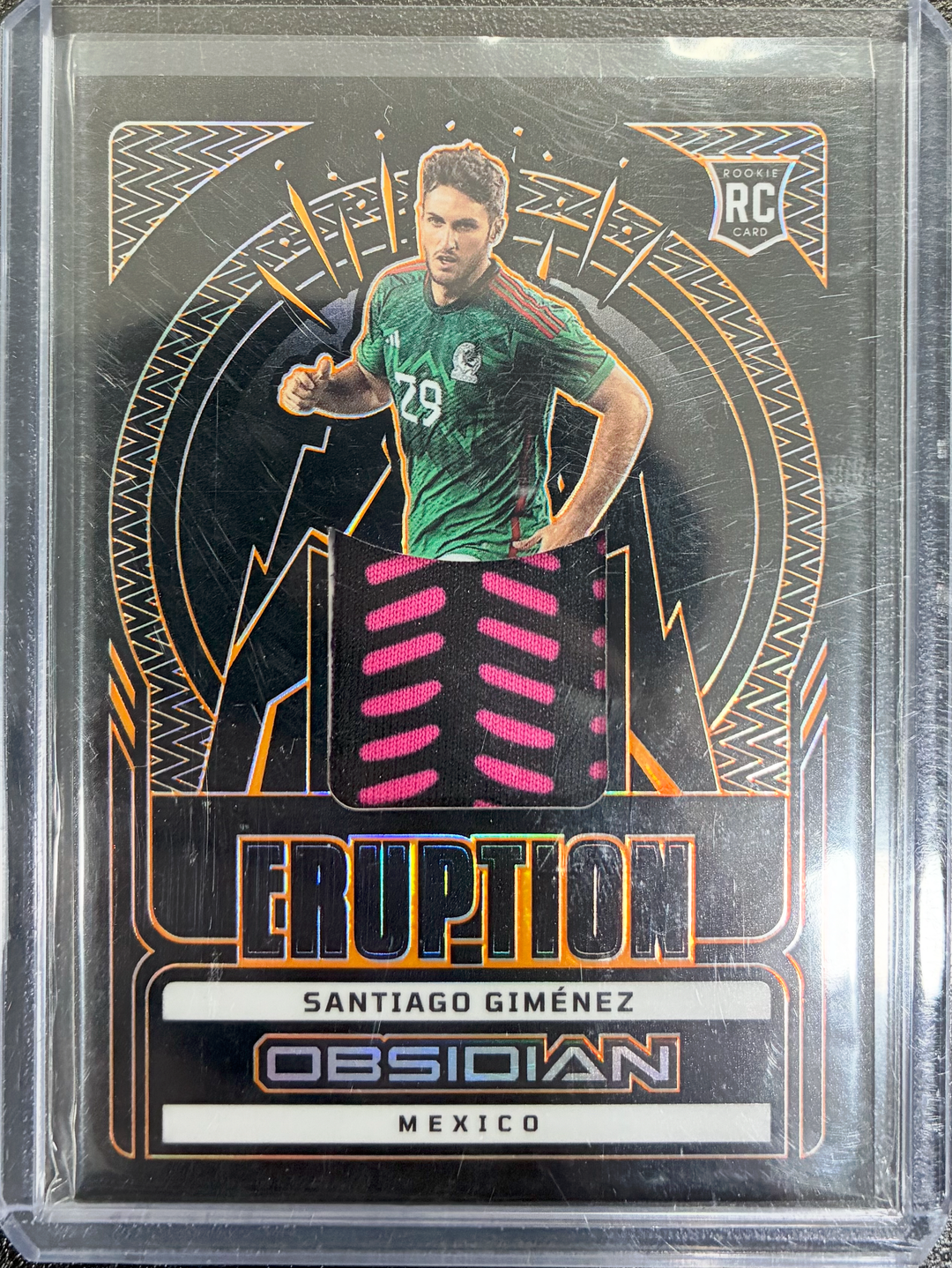 2022-23 Panini Obsidian Soccer - Santiago Gimenez #ER-SGZ - Eruption Relic 51/75