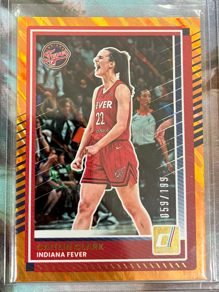 2025 Panini Donruss WNBA Basketball - Caitlin Clark #47 - Orange Lava /199
