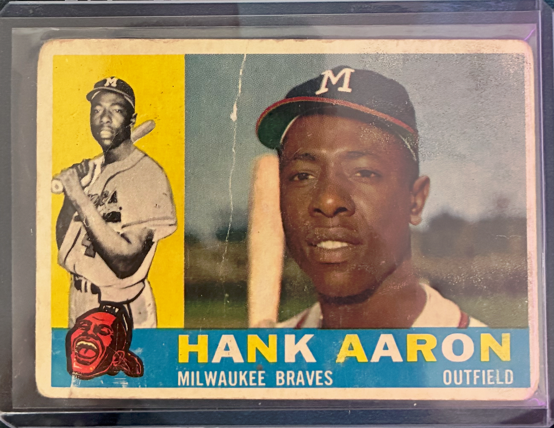 1960 Topps Baseball - Hank Aaron #300