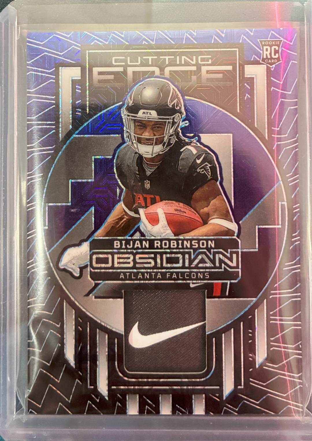 2023 Panini Obsidian Football - Bijan Robinson #CEM-BRO - Cutting Edge Relic 1/5