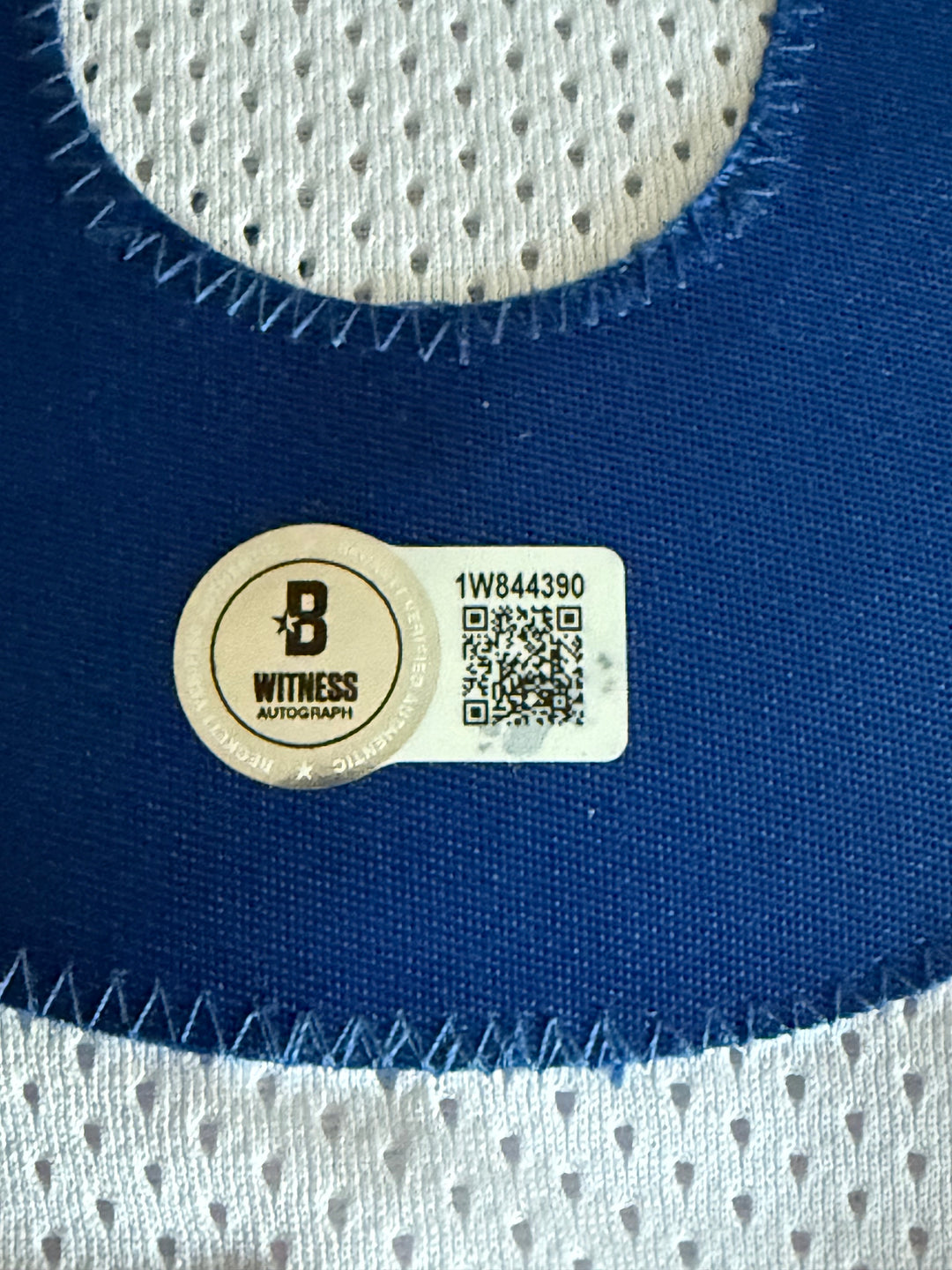 Aaron Donald Signed White Custom Jersey.  Beckett COA