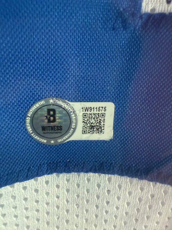 Kurt Warner Autographed White Custom Jersey - COA By Beckett