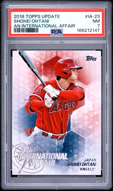 2018 Topps Update Series - Shohei Ohtani #IA-23 - An International Affair - PSA 7