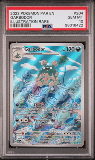 Garbodor 204/182 - Paradox Rift - 2023 Pokemon - PSA 10