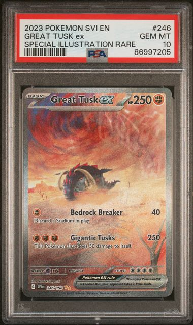 Great Tusk EX 246/198 Scarlet & Violet Base Set - 2023 Pokemon - PSA 10
