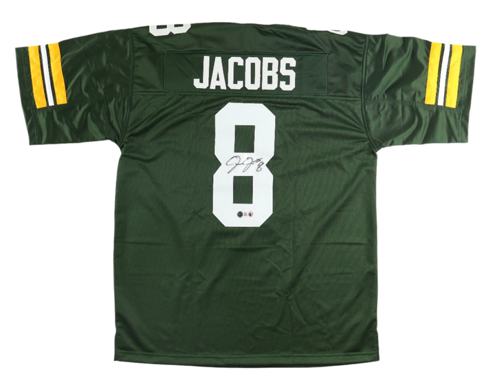 Josh Jacobs Signed Packers Football Jersey (Beckett)