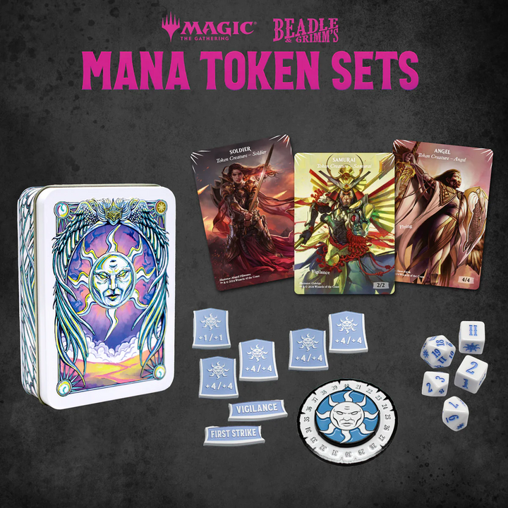 MTG: White Mana Metal Token Set - Beadle & Grimm's