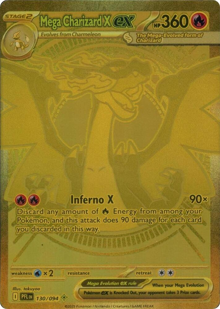 Mega Charizard X ex - 130/094 - ME02: Phantasmal Flames (PFL)