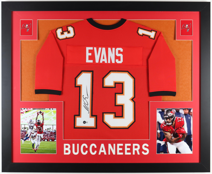 Mike Evans Autographed Signed Custom Framed Jersey Display (Beckett)