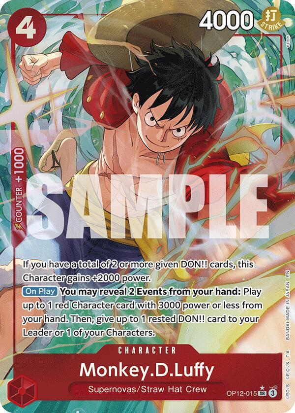 Monkey.D.Luffy (Alternate Art) - Legacy of the Master (OP12)