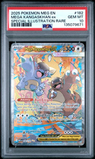 Mega Kangaskhan 182/132 Mega Evolution Special Illustration Rare - 2025 Pokemon - PSA 10
