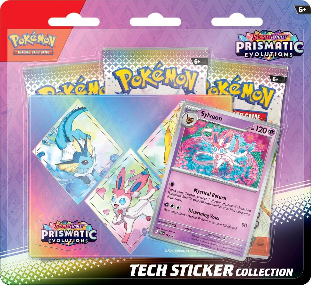 Scarlet & Violet - Prismatic Evolutions Tech Sticker Collection