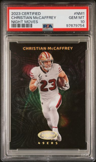 2023 Panini Certified Football - Christian McCaffrey NM-1 - Night Moves - PSA 10