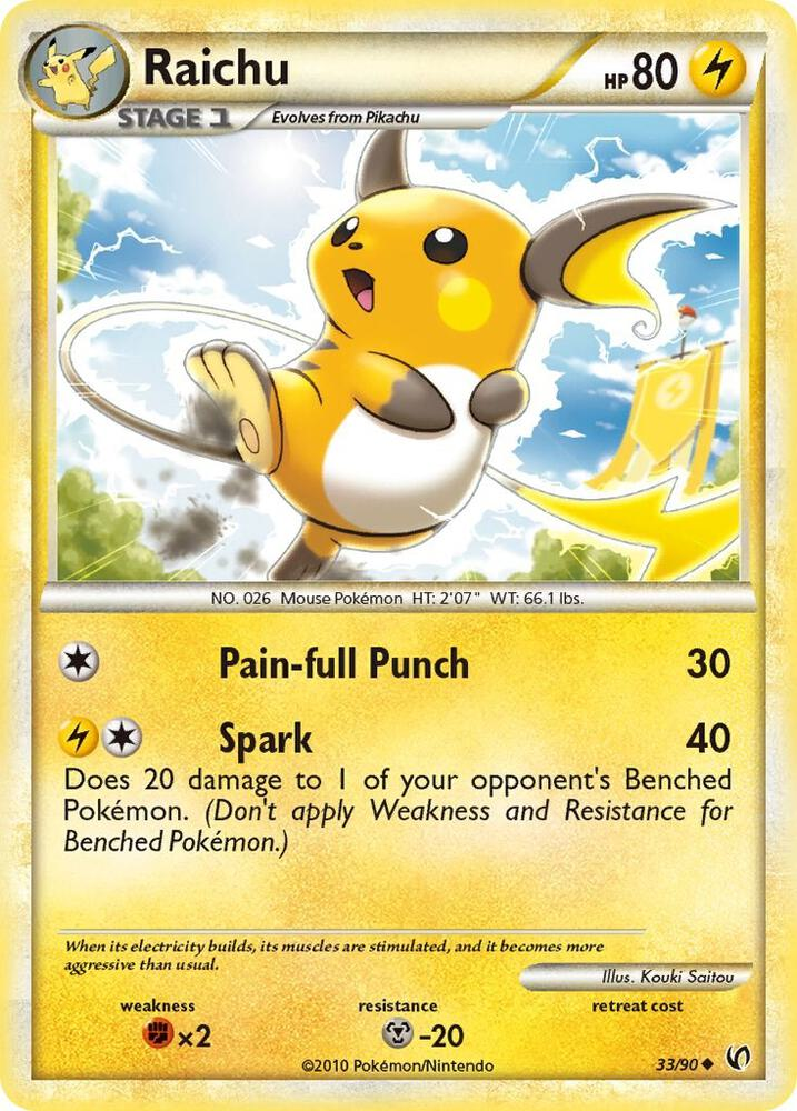 Raichu - Undaunted (UD) Reverse Holo
