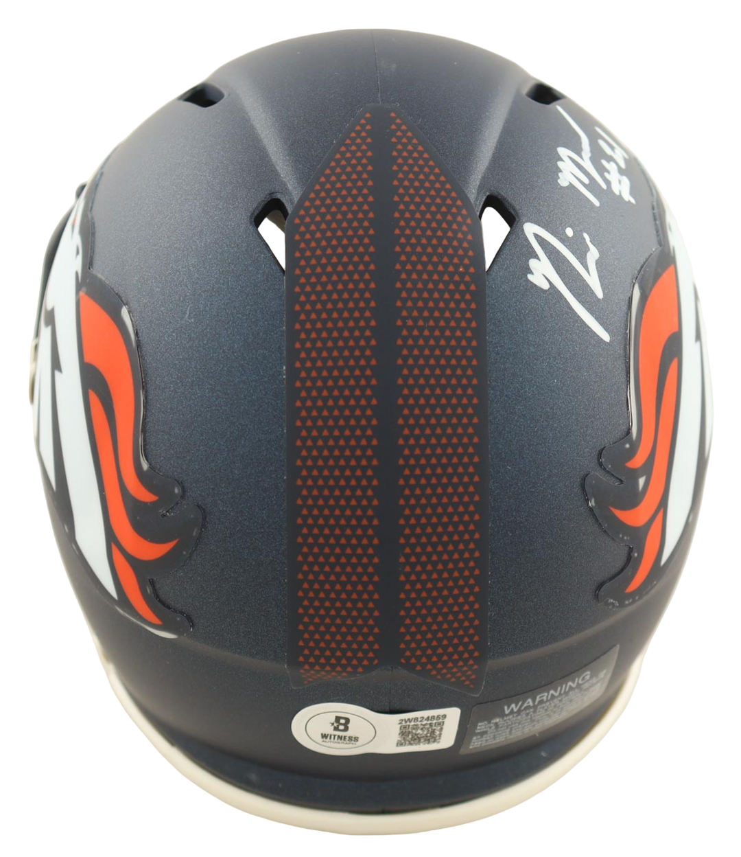 Riley Moss Autographed Signed Speed Mini Helmet - (Beckett)