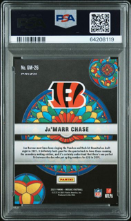 2021 Mosaic Football - Ja'Marr Chase GM26 - Glass Mosaic - PSA 9
