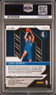 2018 Panini Prizm Basketball - Luka Doncic 280 - Silver - PSA 9