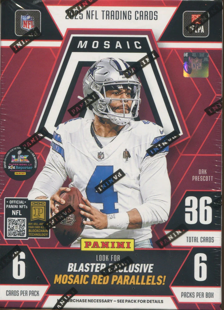 2025 Panini Mosaic Football 6-Pack Hobby Blaster Box
