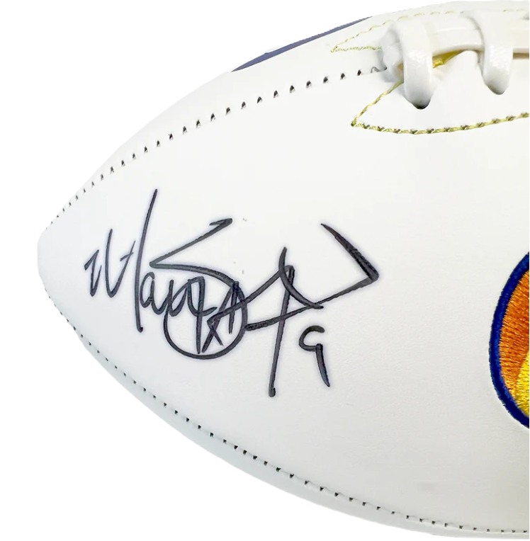 Matthew Stafford and Cooper Kupp Signed Los Angeles Rams Official NFL Team Logo Football (Fanatics)