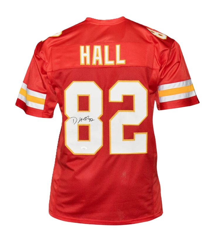 Dante Hall Signed Kansas City Red Football Jersey (JSA)