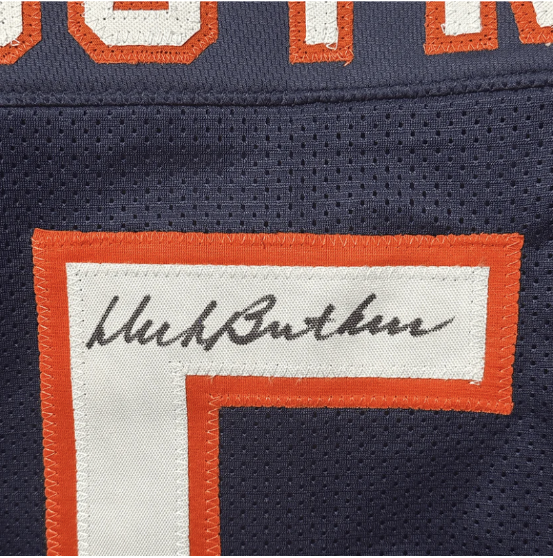 Dick Butkus Autographed Pro Football Blue Jersey (Beckett) 5.0 star rating