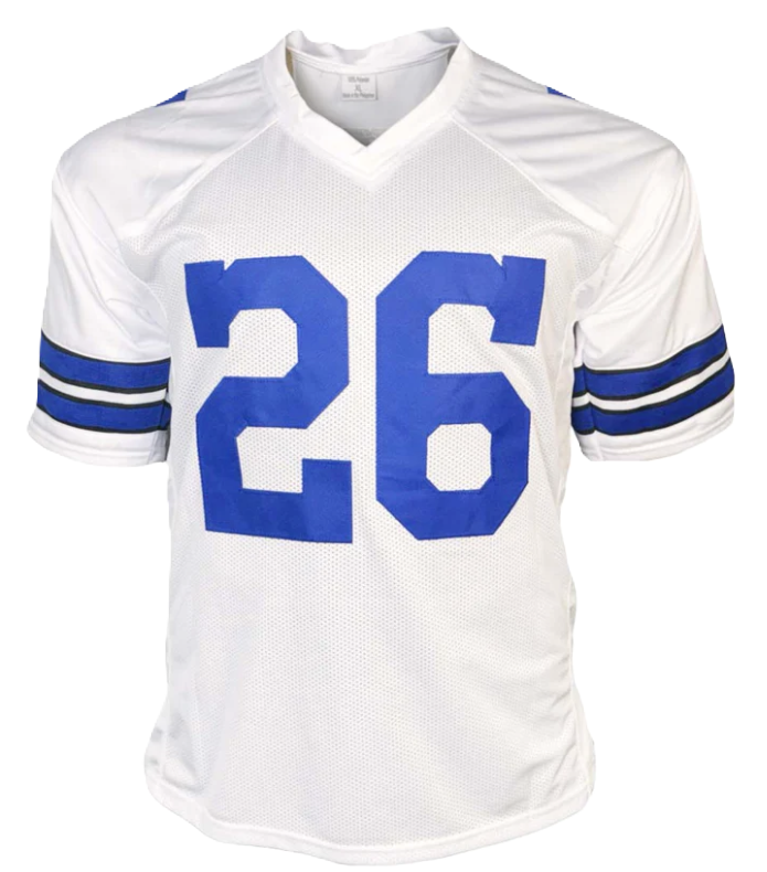 DaRon Bland Signed Dallas White Football Jersey (Beckett)